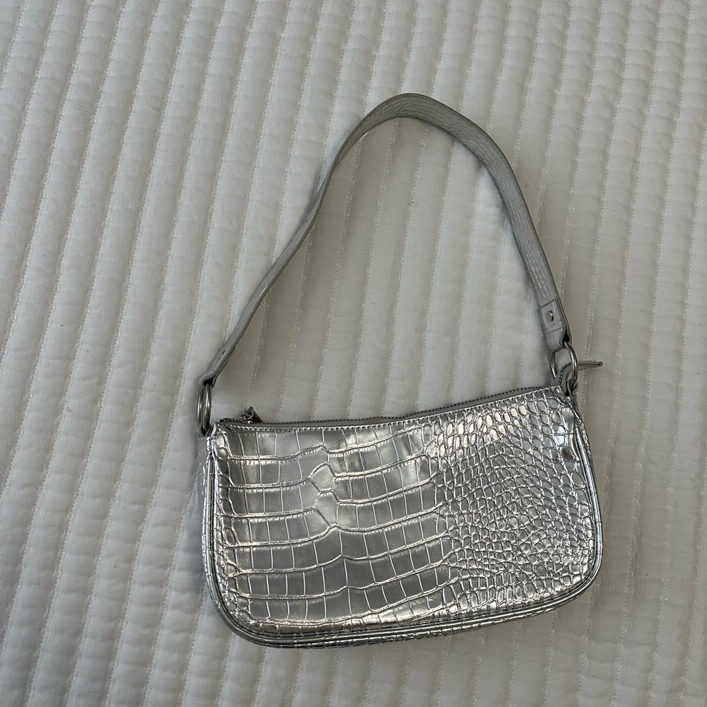 Grey shoulder bag